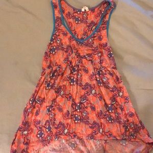 Free People racer back tunic tank